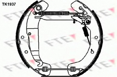FTE tk1937 -  Комплект тормозных колодок