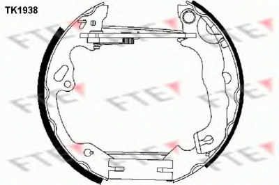 FTE tk1938 -  Комплект тормозных колодок