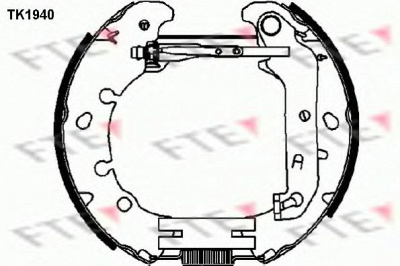 FTE tk1940 -  Комплект тормозных колодок