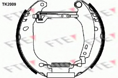 FTE tk2009 -  Комплект тормозных колодок