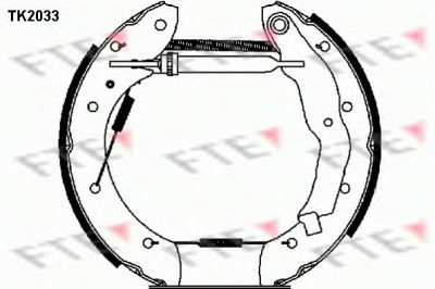 FTE tk2033 -  Комплект тормозных колодок