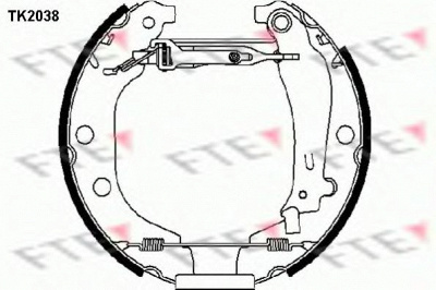 FTE tk2038 -  Комплект тормозных колодок