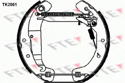 FTE tk2061 -  Комплект тормозных колодок
