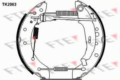 FTE tk2063 -  Комплект тормозных колодок