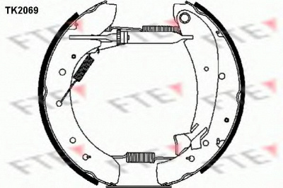 FTE tk2069 -  Комплект тормозных колодок