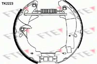 FTE tk2223 -  Комплект тормозных колодок