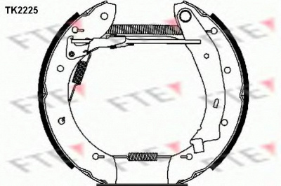 FTE tk2225 -  Комплект тормозных колодок