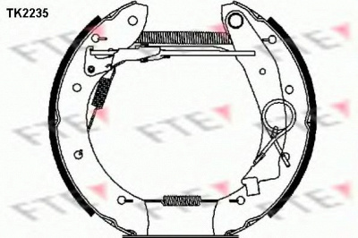 FTE tk2235 -  Комплект тормозных колодок