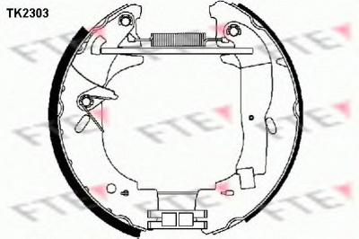 FTE tk2303 -  Комплект тормозных колодок
