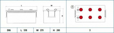 FULMEN fd2303 -  Стартерная аккумуляторная батарея