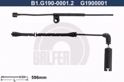 GALFER b1g19000012 -  Сигнализатор, износ тормозных колодок