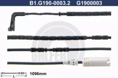 GALFER b1g19000032 -  Сигнализатор, износ тормозных колодок