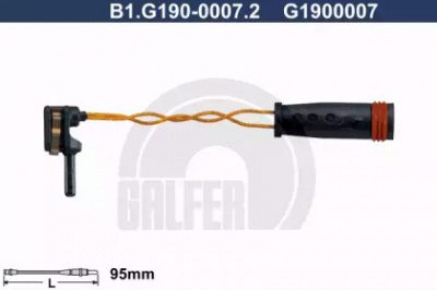 GALFER b1g19000072 -  Сигнализатор, износ тормозных колодок