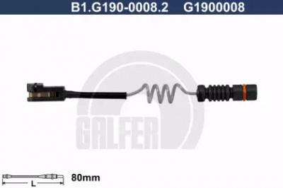GALFER b1g19000082 -  Сигнализатор, износ тормозных колодок