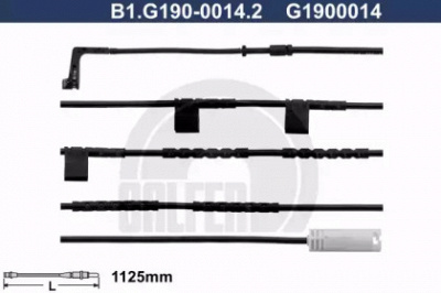 GALFER b1g19000142 -  Сигнализатор, износ тормозных колодок