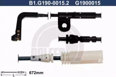 GALFER b1g19000152 -  Сигнализатор, износ тормозных колодок