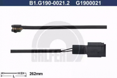 GALFER b1g19000212 -  Сигнализатор, износ тормозных колодок