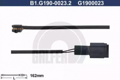 GALFER b1g19000232 -  Сигнализатор, износ тормозных колодок