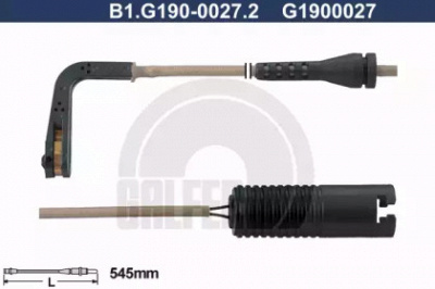 GALFER b1g19000272 -  Сигнализатор, износ тормозных колодок