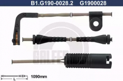 GALFER b1g19000282 -  Сигнализатор, износ тормозных колодок