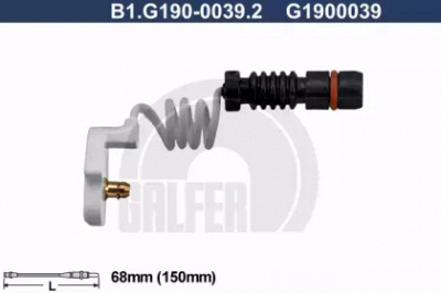 GALFER b1g19000392 -  Сигнализатор, износ тормозных колодок