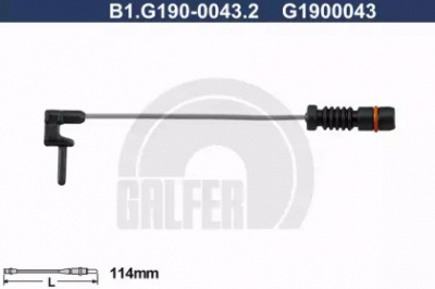 GALFER b1g19000432 -  Сигнализатор, износ тормозных колодок