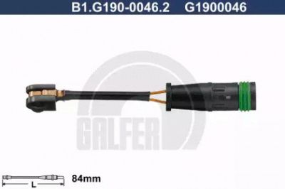 GALFER b1g19000462 -  Сигнализатор, износ тормозных колодок