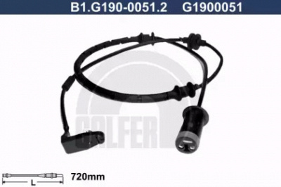 GALFER b1g19000512 -  Сигнализатор, износ тормозных колодок