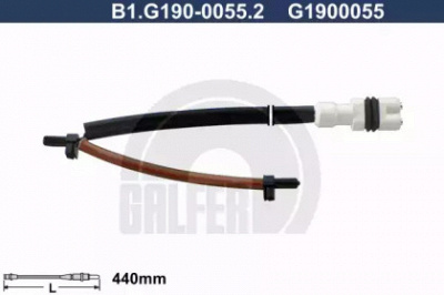 GALFER b1g19000552 -  Сигнализатор, износ тормозных колодок