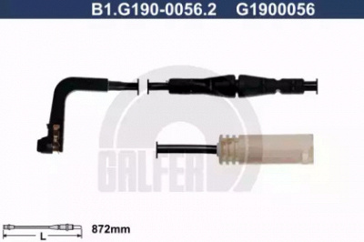GALFER b1g19000562 -  Сигнализатор, износ тормозных колодок