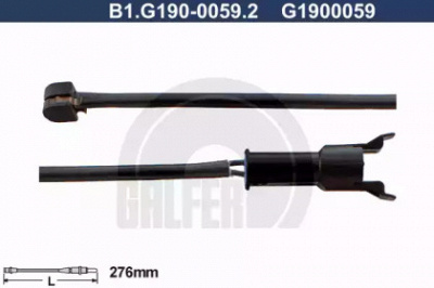 GALFER b1g19000592 -  Сигнализатор, износ тормозных колодок