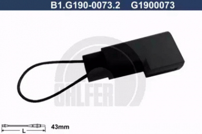 GALFER b1g19000732 -  Сигнализатор, износ тормозных колодок