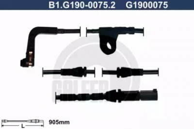GALFER b1g19000752 -  Сигнализатор, износ тормозных колодок