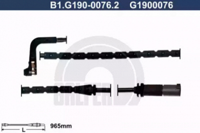 GALFER b1g19000762 -  Сигнализатор, износ тормозных колодок
