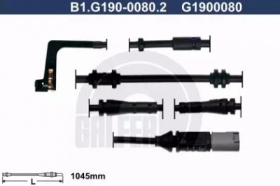 GALFER b1g19000802 -  Сигнализатор, износ тормозных колодок