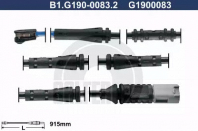 GALFER b1g19000832 -  Сигнализатор, износ тормозных колодок