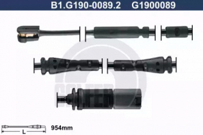 GALFER b1g19000892 -  Сигнализатор, износ тормозных колодок