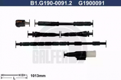 GALFER b1g19000912 -  Сигнализатор, износ тормозных колодок