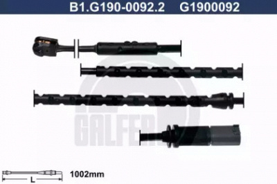 GALFER b1g19000922 -  Сигнализатор, износ тормозных колодок