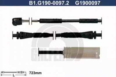 GALFER b1g19000972 -  Сигнализатор, износ тормозных колодок