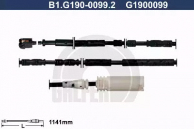 GALFER b1g19000992 -  Сигнализатор, износ тормозных колодок