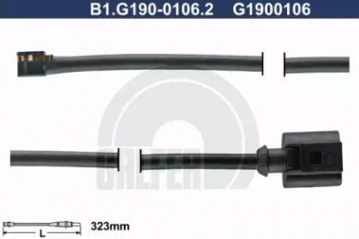 GALFER b1g19001062 -  Сигнализатор, износ тормозных колодок