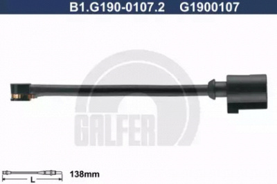GALFER b1g19001072 -  Сигнализатор, износ тормозных колодок