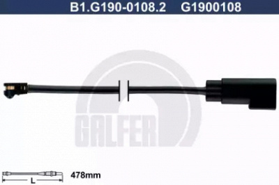 GALFER b1g19001082 -  Сигнализатор, износ тормозных колодок