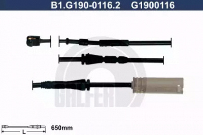GALFER b1g19001162 -  Сигнализатор, износ тормозных колодок