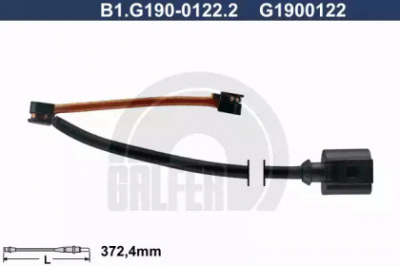 GALFER b1g19001222 -  Сигнализатор, износ тормозных колодок