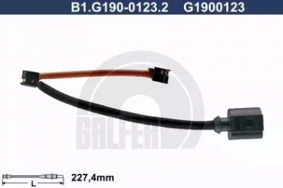 GALFER b1g19001232 -  Сигнализатор, износ тормозных колодок