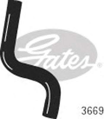 GATES 3669 - Шланг радиатора