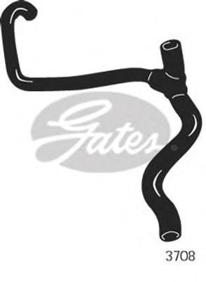 GATES 3708 - Шланг радиатора