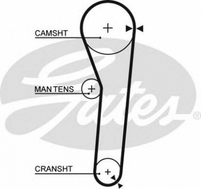 GATES 5091 -  Ремень ГРМ